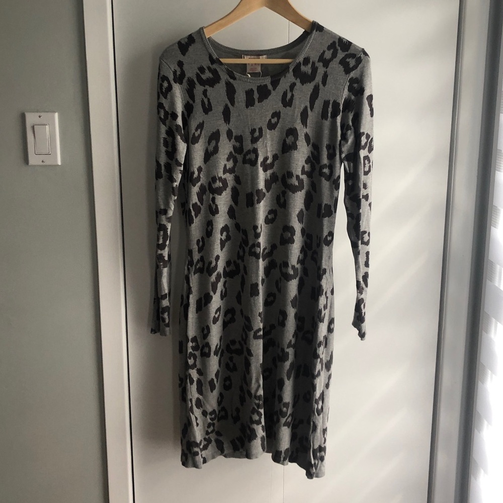 Manguun Cheetah Sweater Dress size L